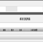 庫存日結