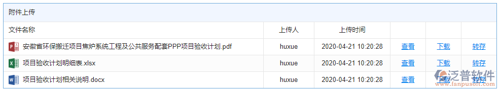 驗(yàn)收計(jì)劃附件