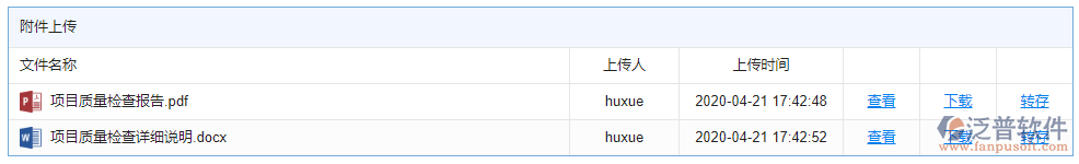 質量檢查附件