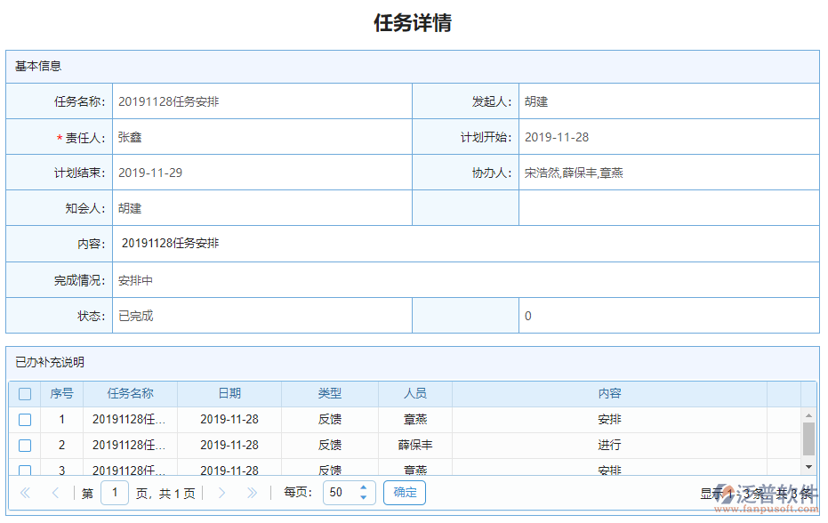 已辦任務聯(lián)查詳情