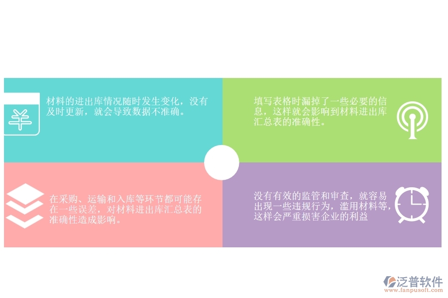 在設備安裝工程企業(yè)管理中材料進出庫匯總表方面存在的問題