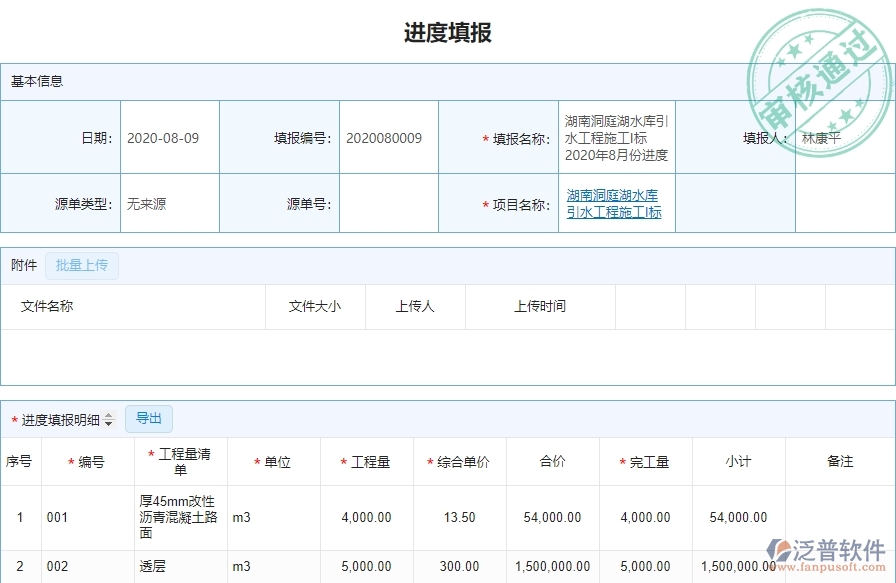 三、泛普軟件-弱電工程企業(yè)管理系統(tǒng)中進度列表管理的核心功能