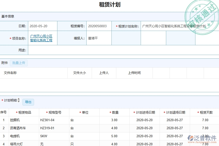 四、泛普軟件-幕墻工程企業(yè)租賃計劃的技術(shù)優(yōu)勢