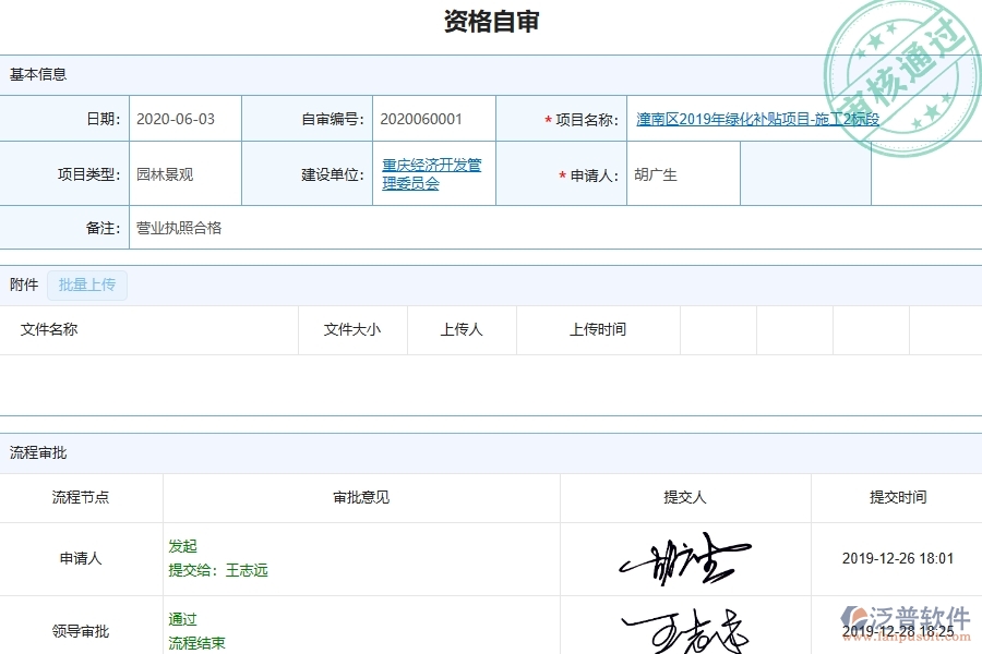三、泛普軟件-園林工程企業(yè)資格自審的技術(shù)優(yōu)勢