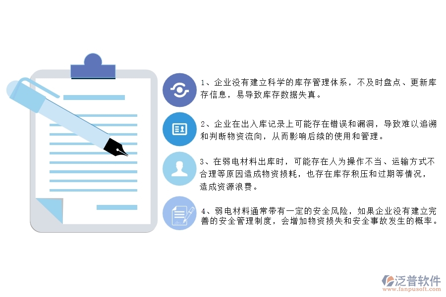 國(guó)內(nèi)80%的弱電工程企業(yè)在弱電材料出庫中普遍存在的問題