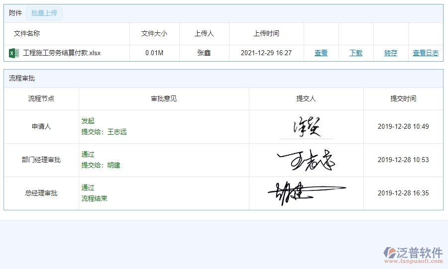 四、泛普軟件-分包付款列表管理在園林工程企業(yè)中使用的優(yōu)點
