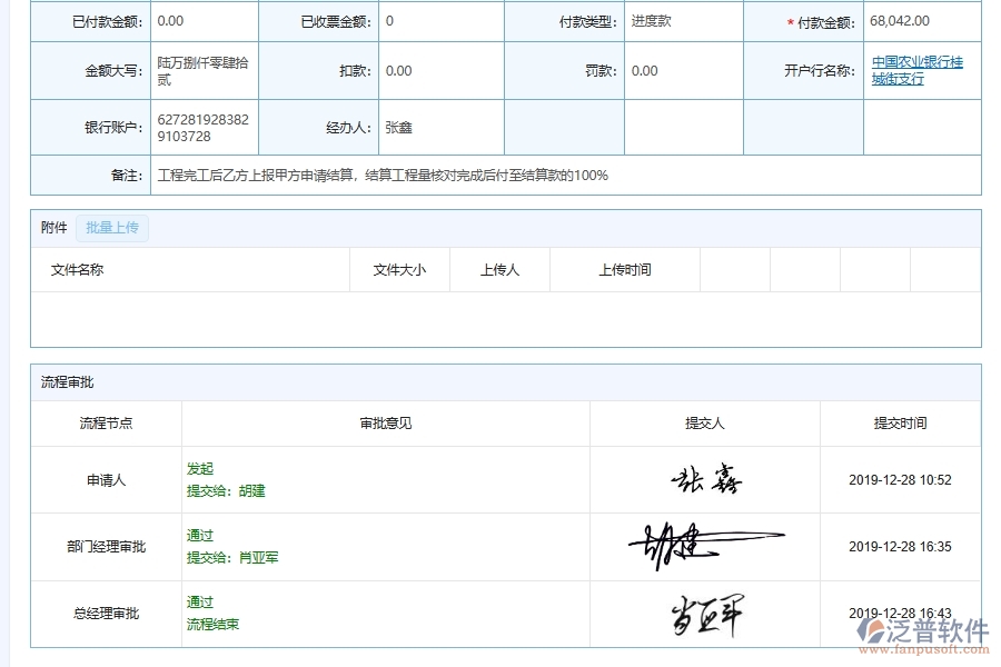 泛普軟件-機電工程管理系統(tǒng)中施工分包賬務(wù)支付管理的注意事項