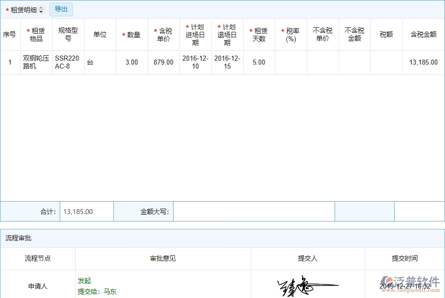 四、泛普軟件-弱電工程企業(yè)管理系統(tǒng)中租賃合同報表的優(yōu)點(diǎn)