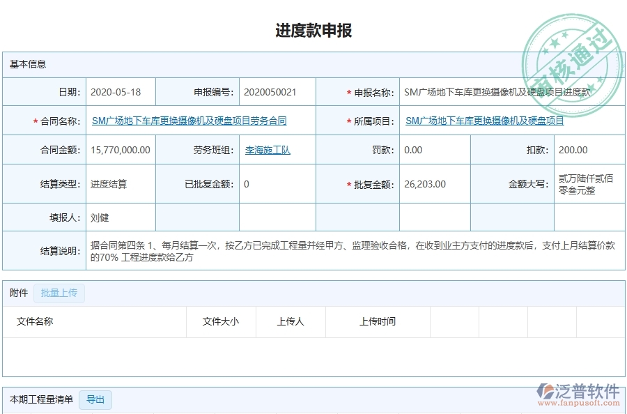 三、泛普軟件-勞務(wù)付款在弱電工程企業(yè)中有哪些優(yōu)點(diǎn)和長處