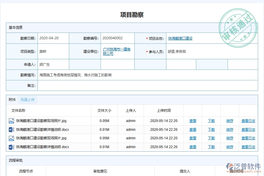 泛普軟件-路橋工程企業(yè)管理系統(tǒng)如何有效提高投標(biāo)管理中的項(xiàng)目勘察管理