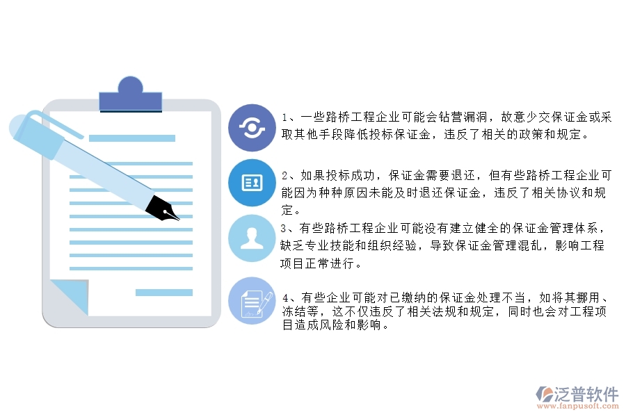 國內(nèi)80%的路橋工程企業(yè)在投標(biāo)保證金匯總表中普遍存在的問題