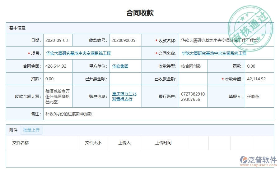 二、泛普軟件-弱電工程企業(yè)管理系統(tǒng)的管控點