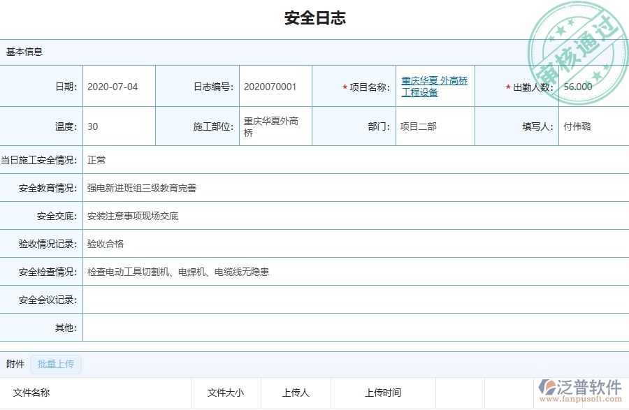 二、泛普軟件-機(jī)電工程項(xiàng)目管理系統(tǒng)在安全日志查詢中的作用