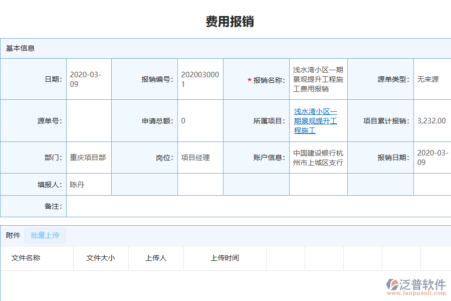泛普軟件-園林工程企業(yè)管理系統(tǒng)如何有效提升企業(yè)中的下屬費(fèi)用報(bào)銷管理