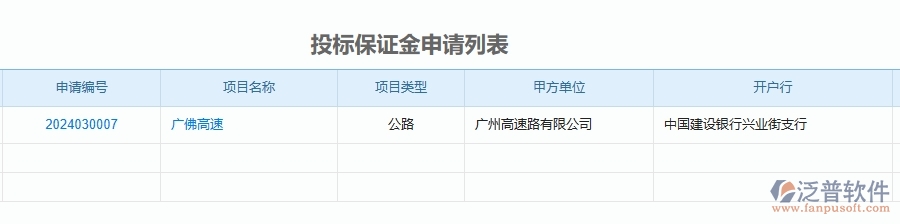 三、公路工程企業(yè)使用了泛普軟件-工程投標(biāo)保證金匯總表軟件的好處是什么