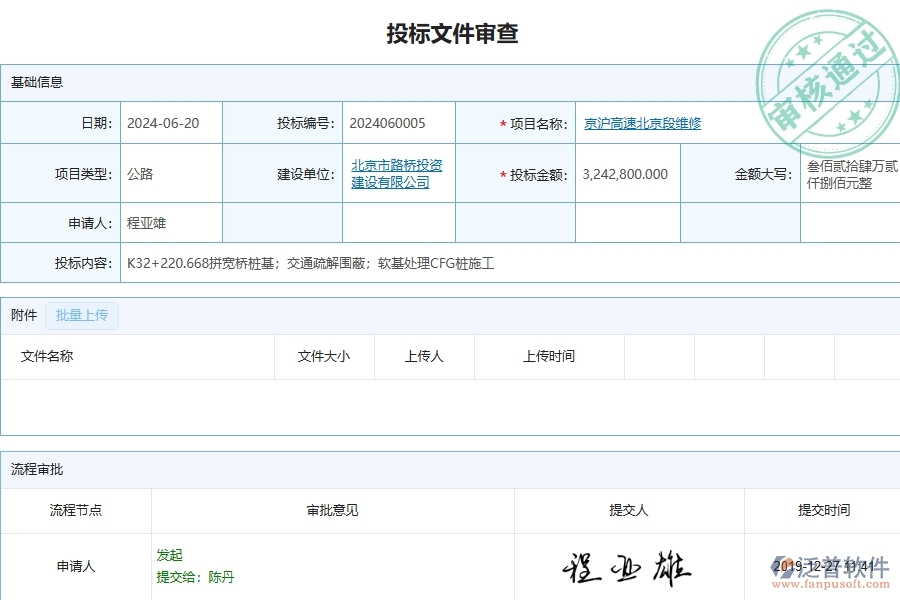 泛普軟件-投標(biāo)文件審查在公路工程企業(yè)中有哪些優(yōu)點(diǎn)和長(zhǎng)處