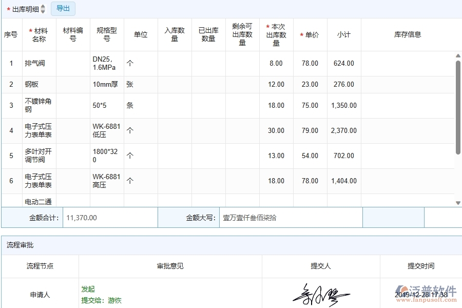 三、泛普軟件-機(jī)電工程企業(yè)材料出庫的框架設(shè)計思路