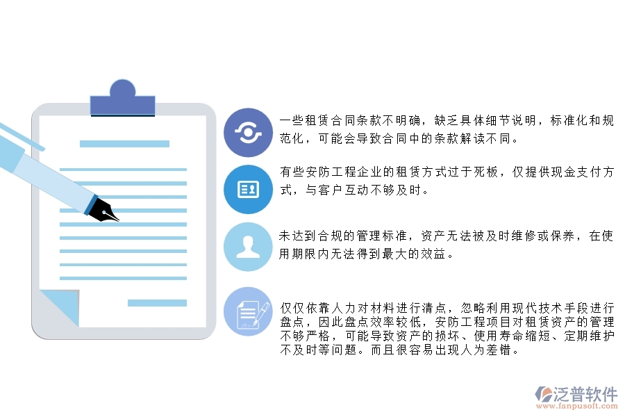 一、在安防工程企業(yè)管理中租賃合同方面存在的問題
