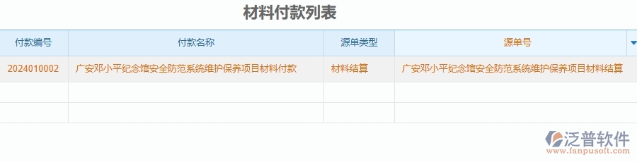二、泛普軟件-安防工程管理系統(tǒng)如何解決工程企業(yè)的材料付款的痛點(diǎn)