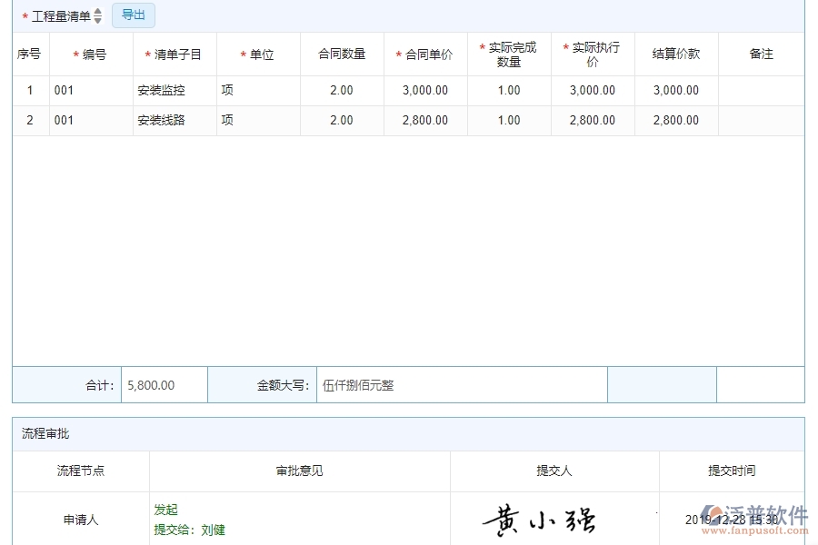 四、泛普軟件-安防工程管理系統(tǒng)中完工結(jié)算管理的應(yīng)用場景