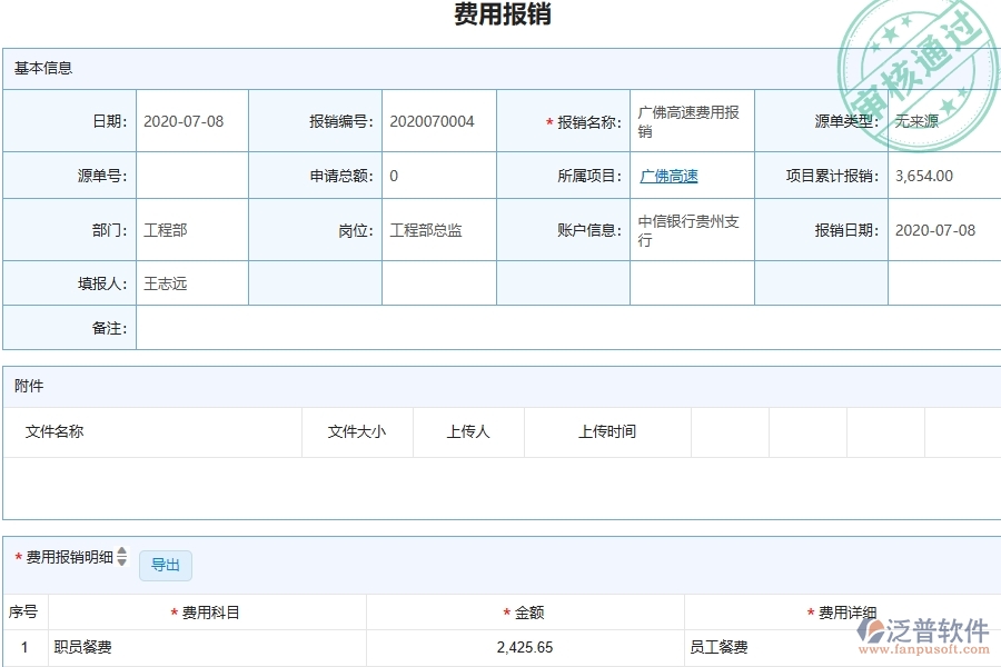二、泛普軟件-公路工程報銷管理能為企業(yè)帶來什么價值