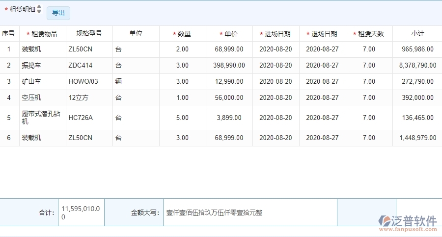 四、泛普軟件-安防工程管理系統(tǒng)中租賃結(jié)算管理的注意事項(xiàng)