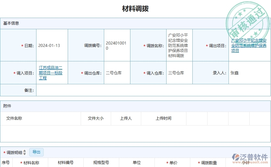四、泛普軟件-安防工程企業(yè)材料調(diào)撥的技術(shù)優(yōu)勢