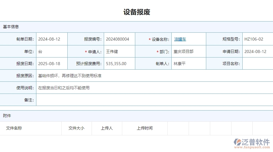 三、泛普軟件-安防工程企業(yè)管理系統(tǒng)中設備報廢的優(yōu)點與缺點