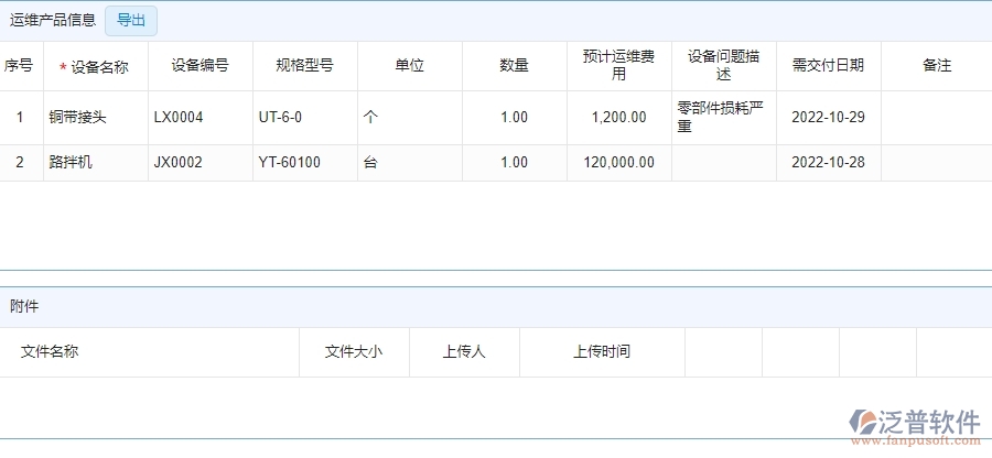 三、 泛普軟件-安防工程管理系統(tǒng)如何解決企業(yè)售后派工單列表問題