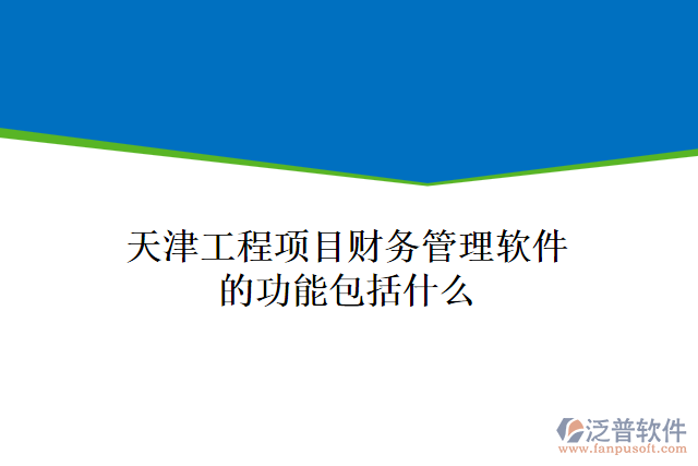 天津工程項目財務管理軟件的功能包括什么