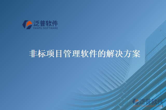 非標(biāo)項目管理軟件的解決方案