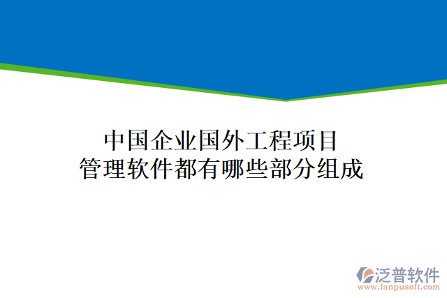 中國企業(yè)國外工程項目管理軟件都有哪些部分組成
