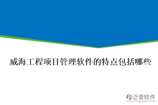 威海工程項(xiàng)目管理軟件的特點(diǎn)包括哪些