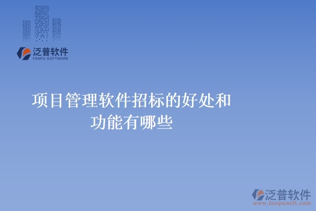 項目管理軟件招標(biāo)的好處和功能有哪些