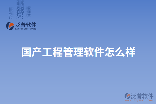 國(guó)產(chǎn)工程管理軟件怎么樣