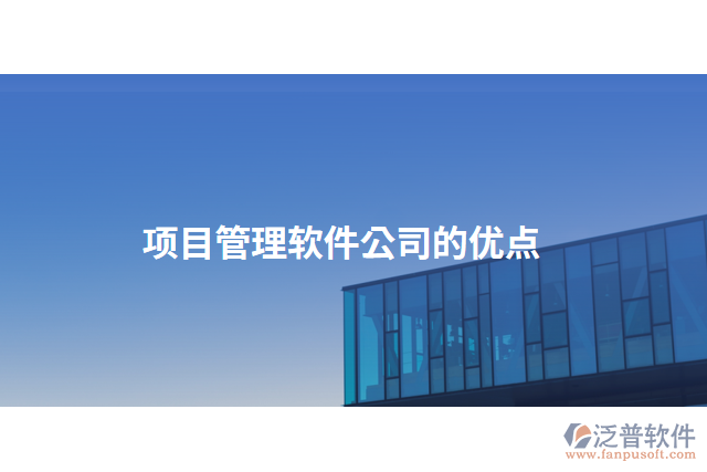 項目管理軟件公司的優(yōu)點