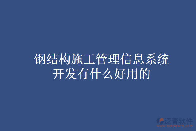 鋼結(jié)構(gòu)施工管理信息系統(tǒng)開(kāi)發(fā)有什么好用的