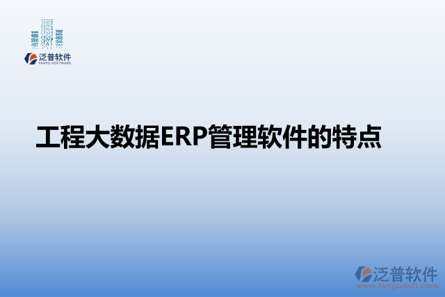工程大數據ERP管理軟件的特點