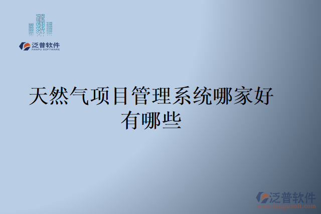 天然氣項(xiàng)目管理系統(tǒng)哪家好？有哪些
