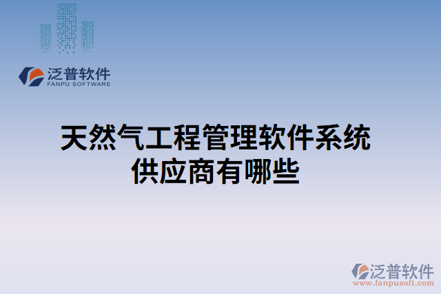 天然氣工程管理軟件系統(tǒng)供應商有哪些