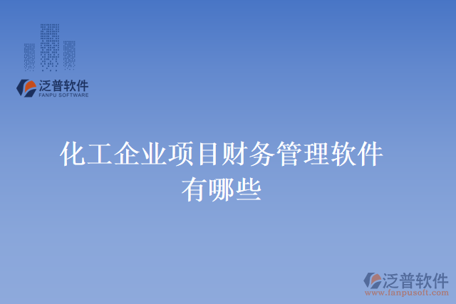 化工企業(yè)項目財務管理軟件有哪些