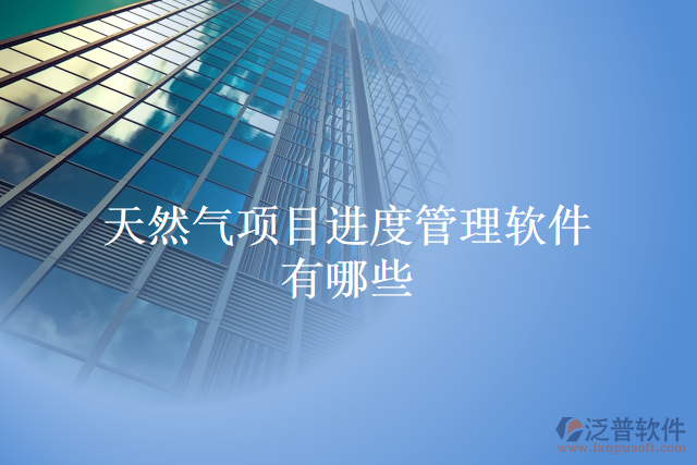 天然氣項(xiàng)目進(jìn)度管理軟件有哪些