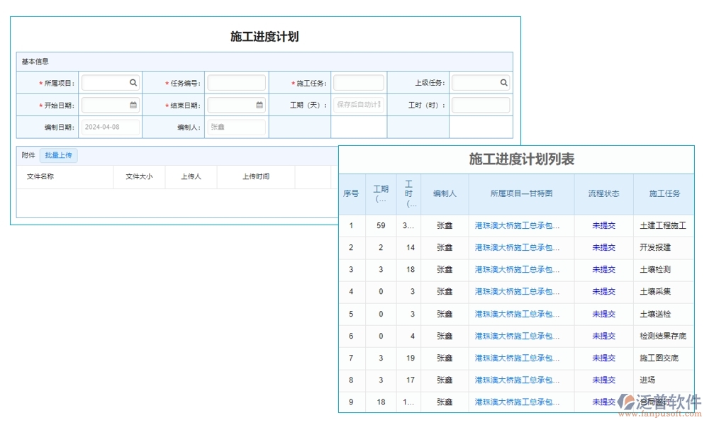 泛普工程項(xiàng)目數(shù)字化管理系統(tǒng)：全面掌控項(xiàng)目管理、進(jìn)度、質(zhì)量與成本
