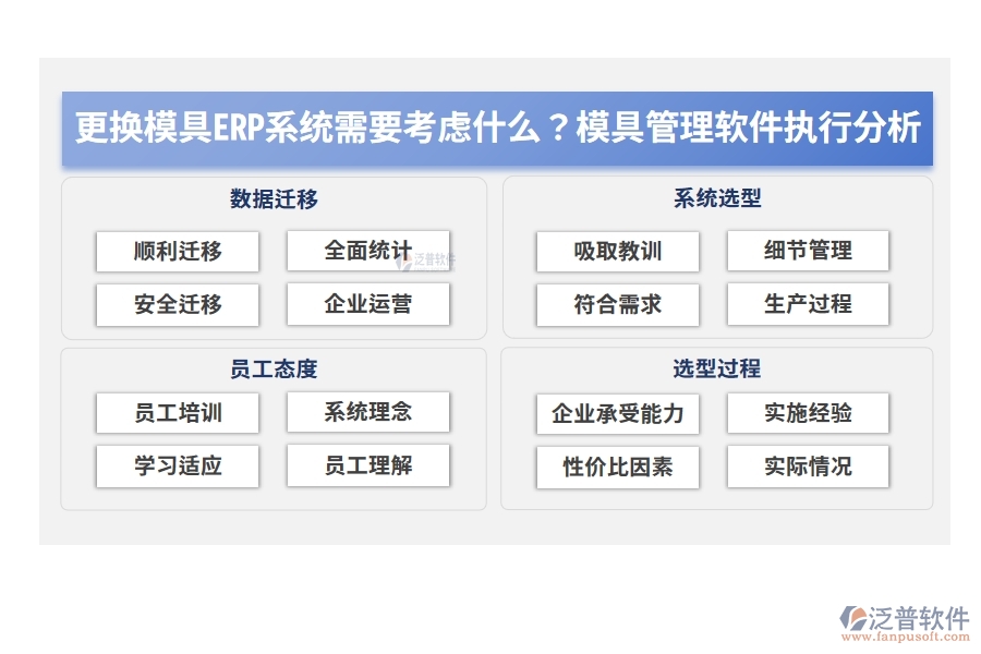更換模具ERP系統(tǒng)需要考慮什么？模具管理軟件執(zhí)行分析