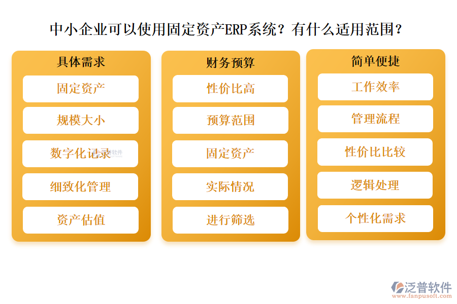中小企業(yè)可以使用固定資產(chǎn)ERP系統(tǒng)？有什么適用范圍？