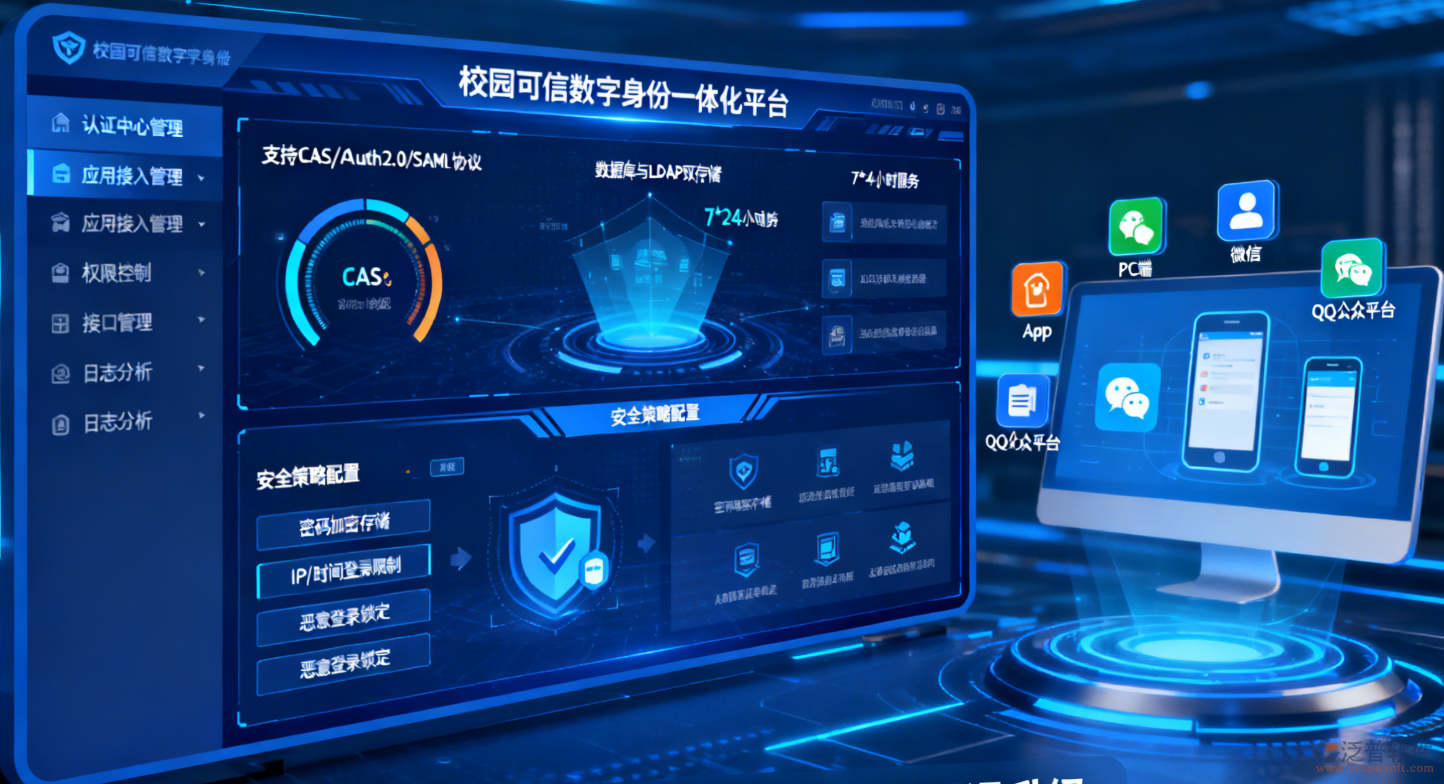 校園一體化平臺(tái)身份與授權(quán)一體化管理平臺(tái)