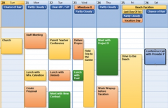 免費(fèi)的日程管理軟件，可以顯示桌面背景的那種？